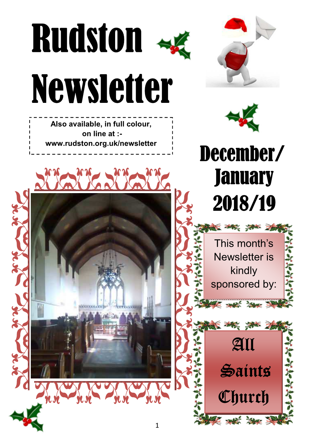 Dec Jan Rudston Newsletter Neil .Pub