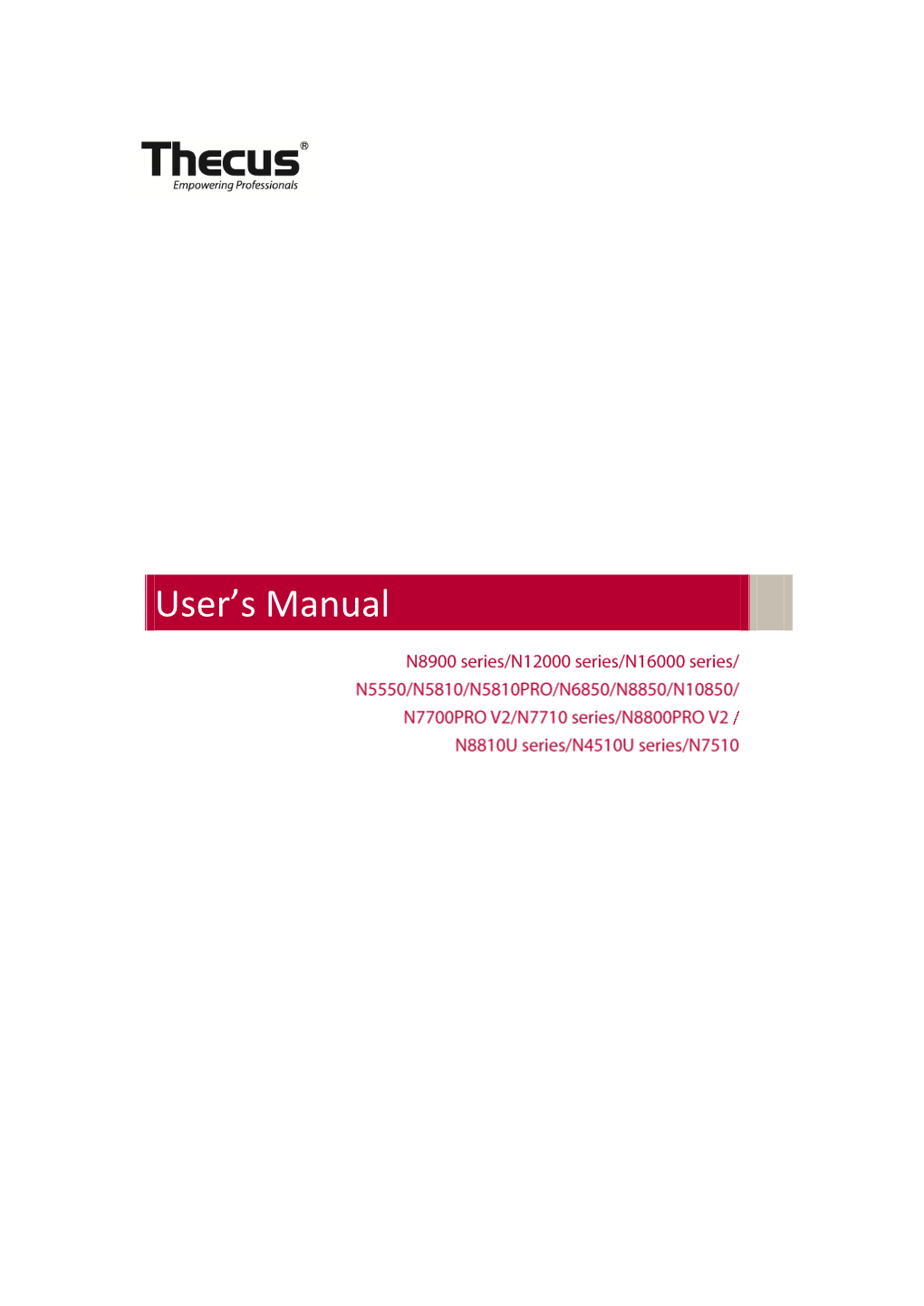 User's Manual