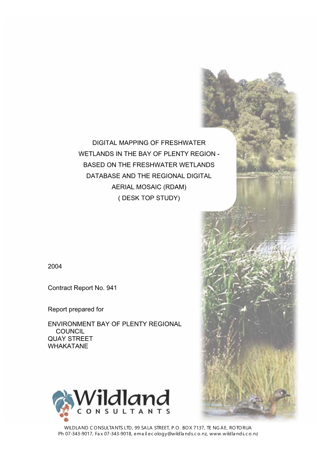 1 Digital Mapping of Freshwater Wetlands In