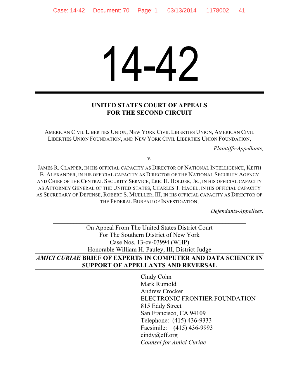 ACLU 2Nd Cir. Amicus V Final