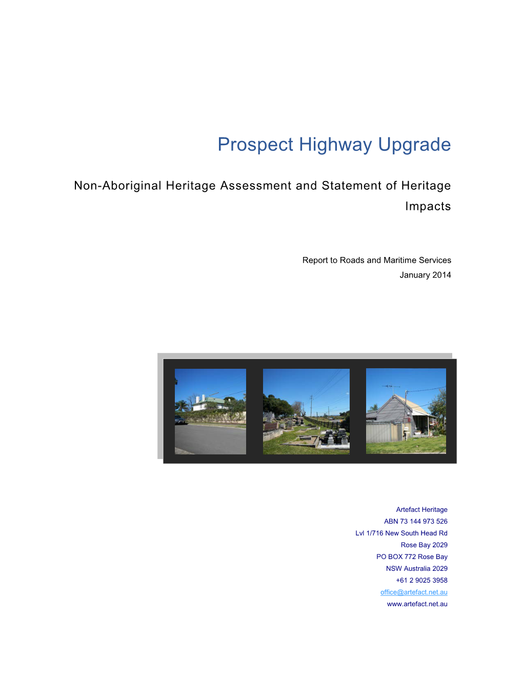 Prospect Highway Upgrade
