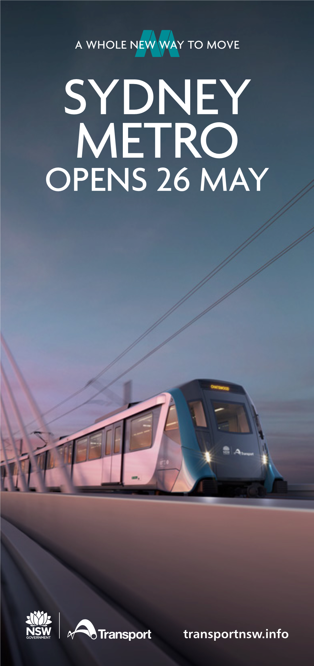 Sydney Metro Opens 26 May