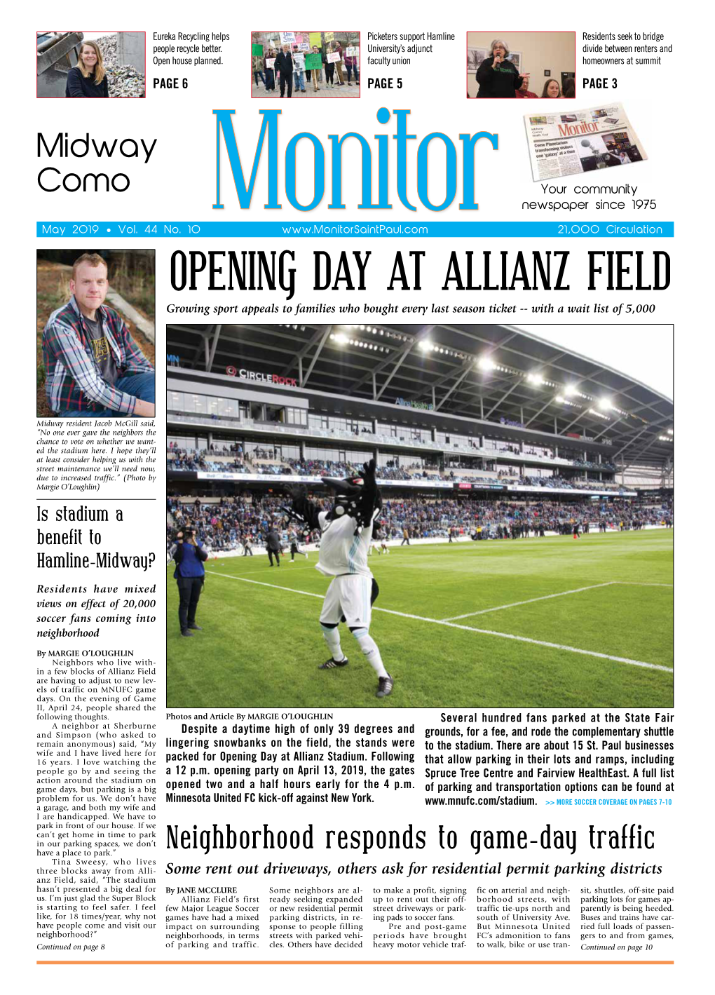 OPENING DAY at ALLIANZ FIELD Growing Sport Appeals to Families Who Bought Every Last Season Ticket -- with a Wait List of 5,000