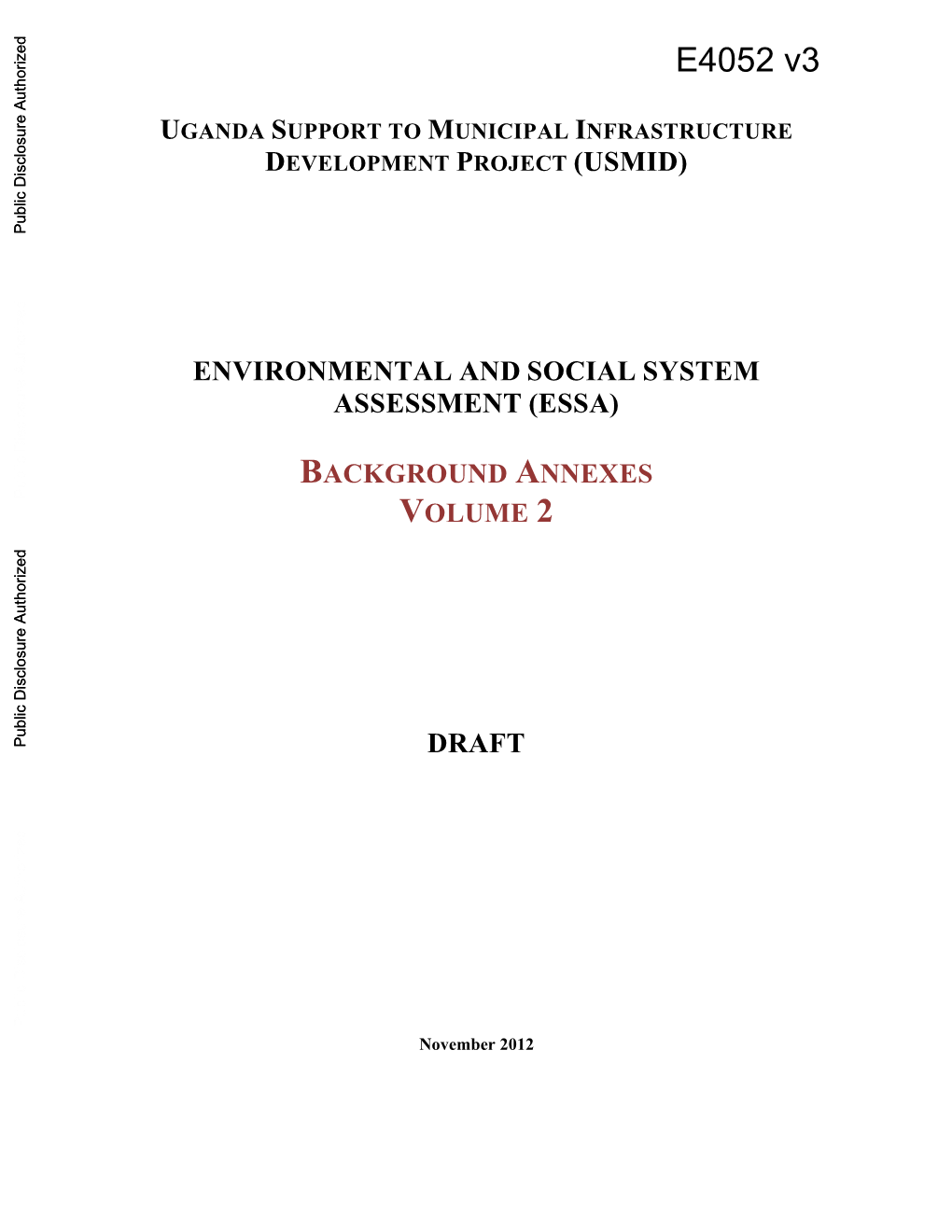 World Bank Document