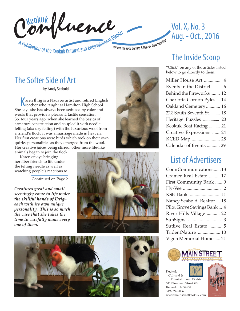 The Softer Side of Art Vol. X, No. 3 Aug