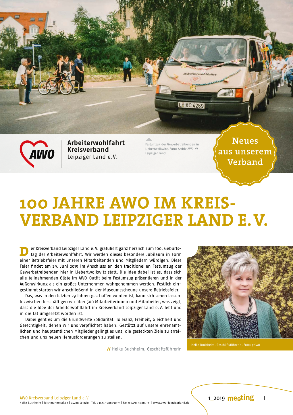 100 Jahre Awo Im Kreis Verband Leipziger Land E. V