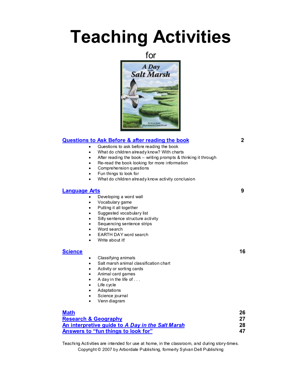 Teaching Activities For