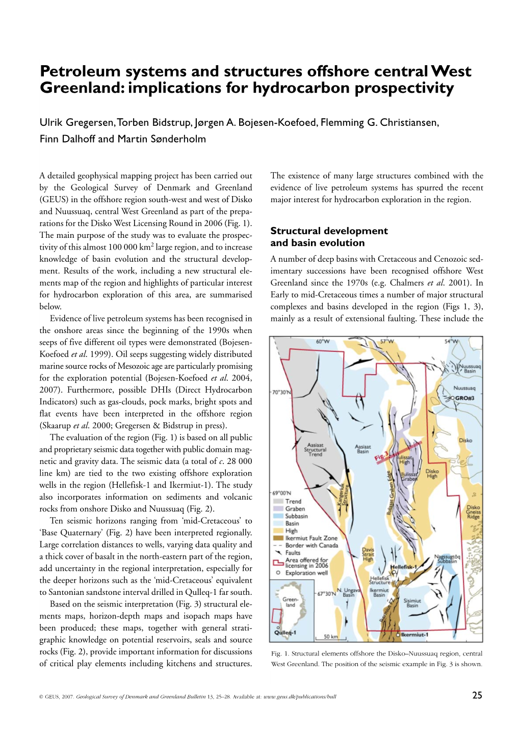 Petroleum Systems and Structures Offshore Central West Greenland: Implications for Hydrocarbon Prospectivity