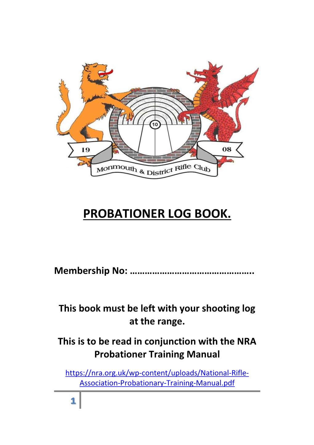 Probationer Training Manual