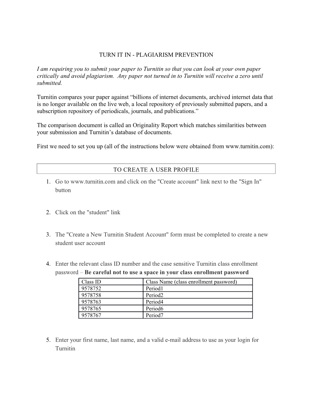 Turn It In-Instructions