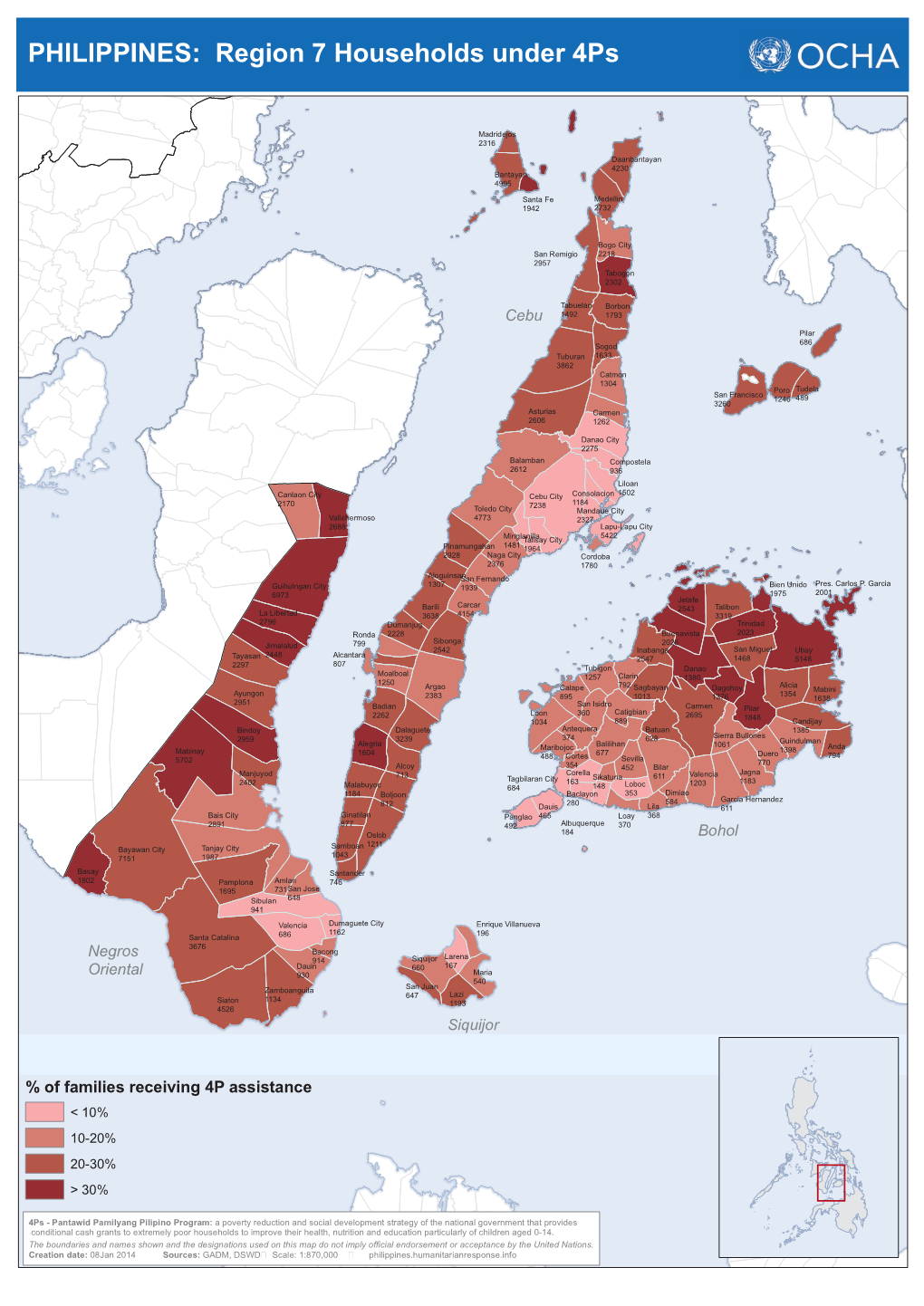 Region 7 Households Under 4Ps