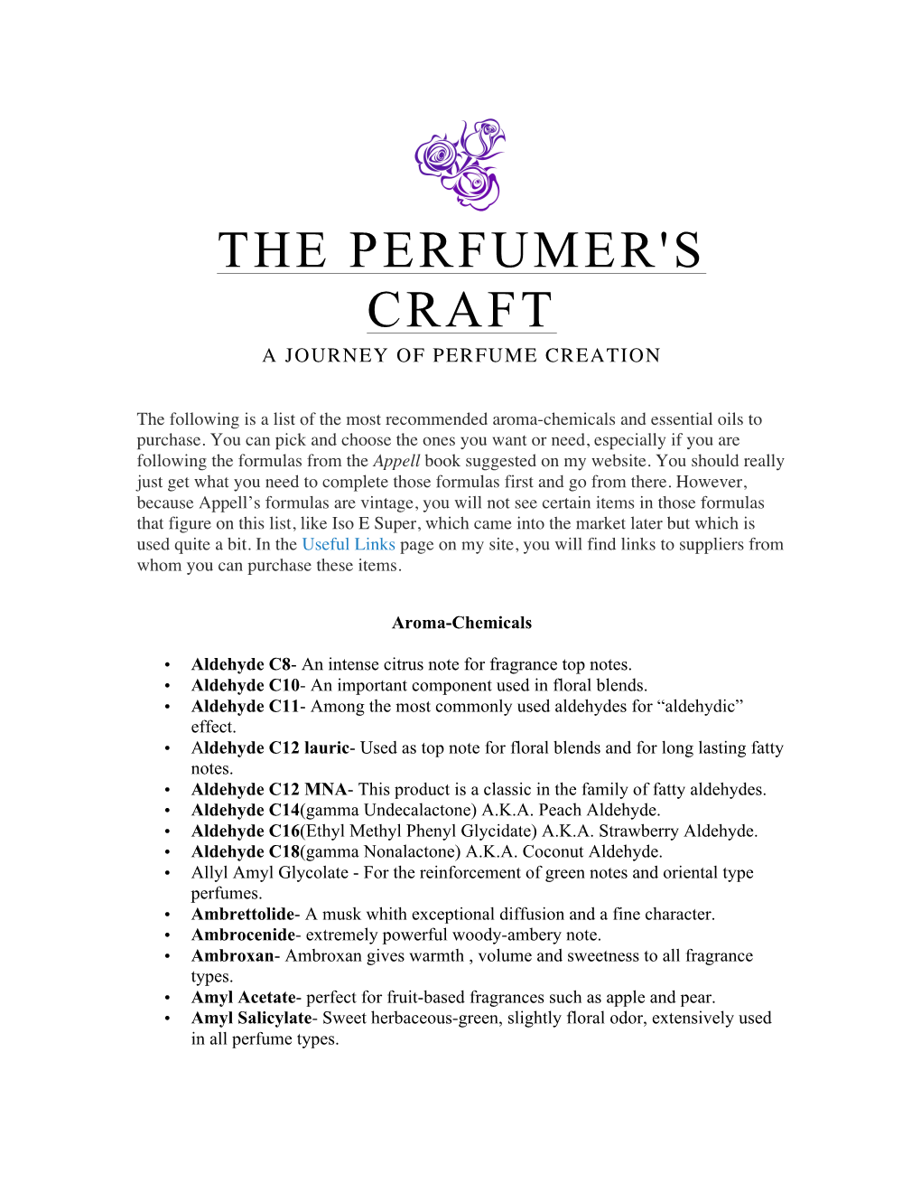 The Perfumer's Craft a Journey of Perfume Creation