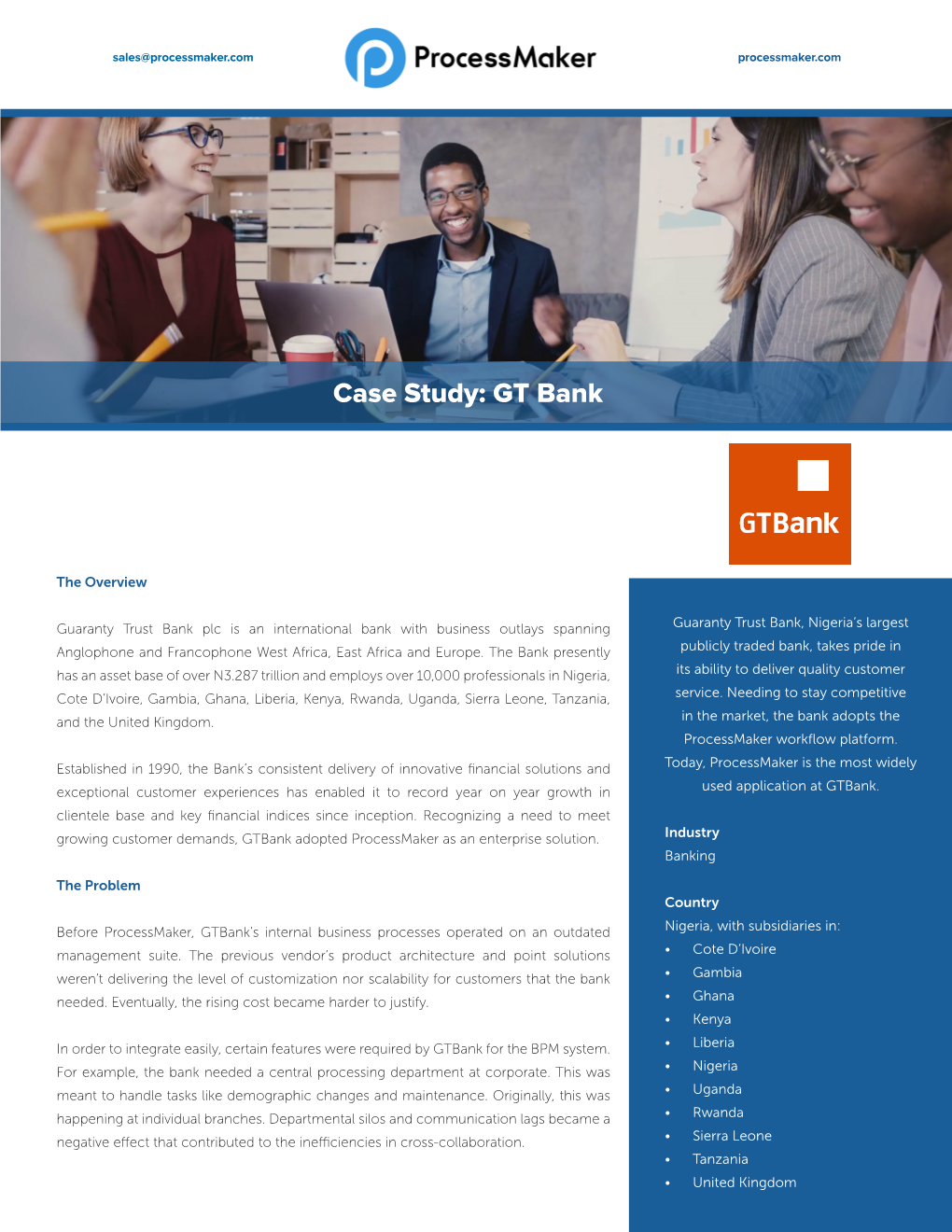 Case Study: GT Bank