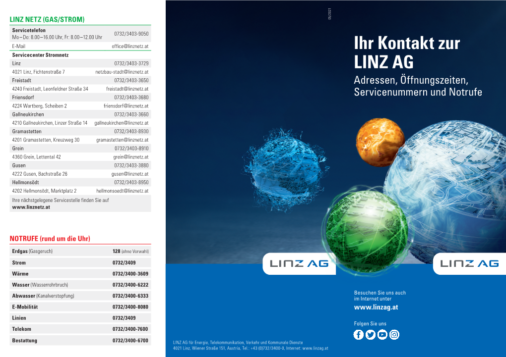 Ihr Kontakt Zur LINZ AG