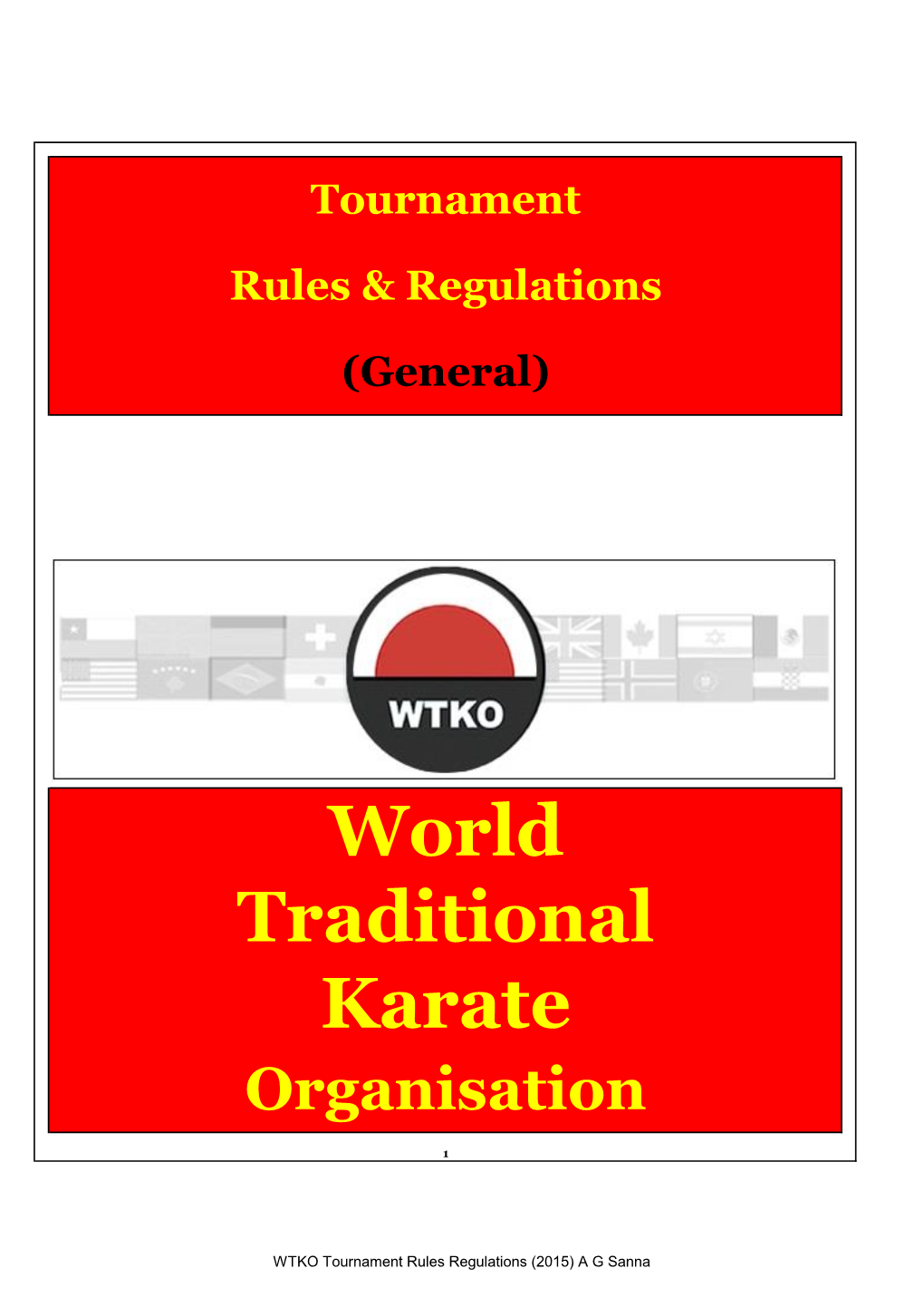 World Traditional Karate Organisation