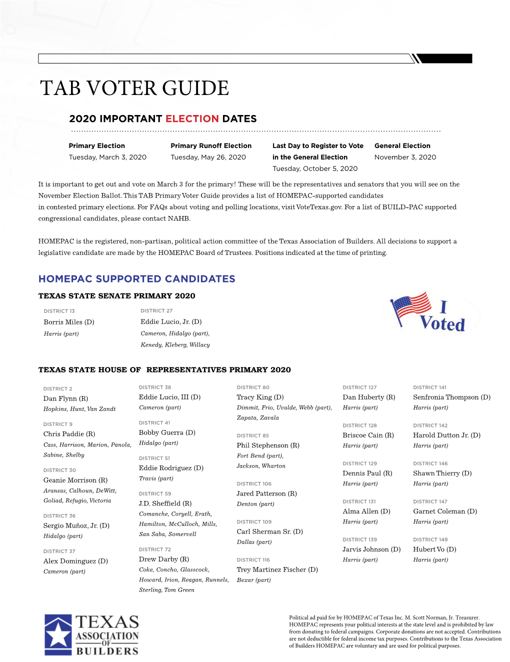 Tab Voter Guide