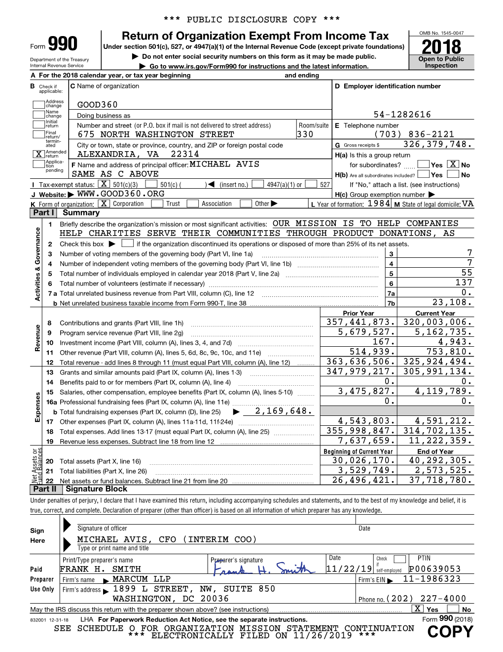 Good360 2018 Form