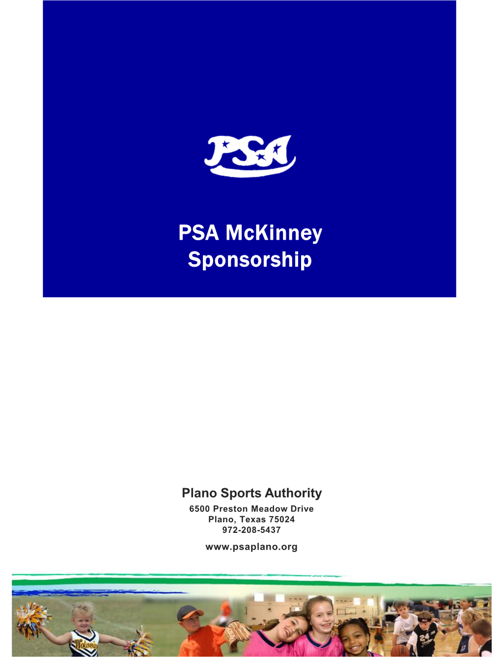 PSA Mckinney Sponsorship Presentation 2020