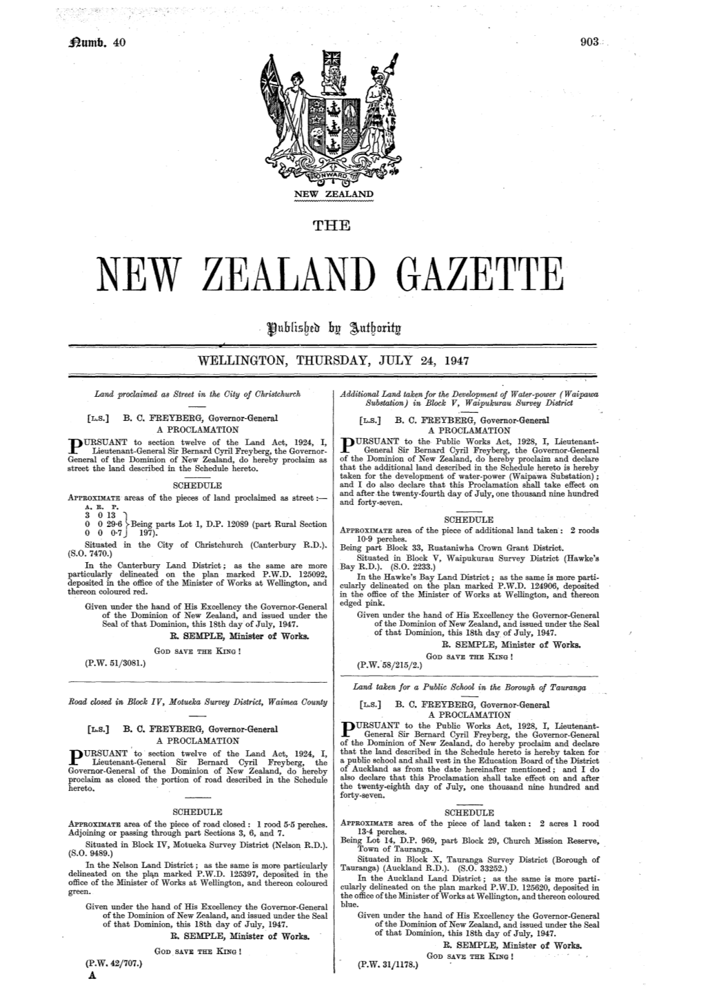 New Zealand Gazette