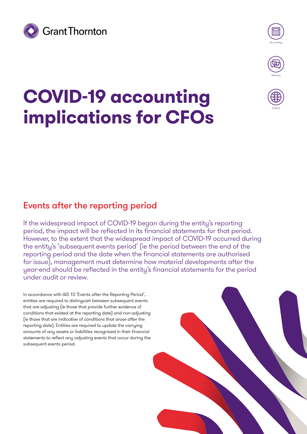 COVID-19 Accounting Implications for Cfos: Events After the Reporting Period Example Disclosures for Non-Adjusting Events