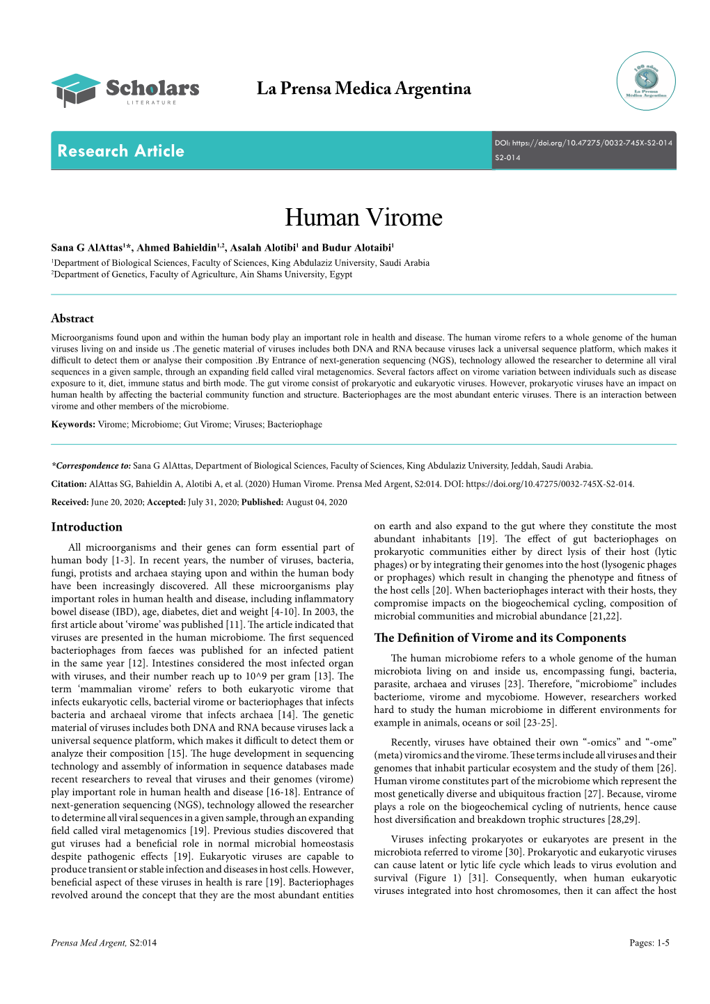 Human Virome