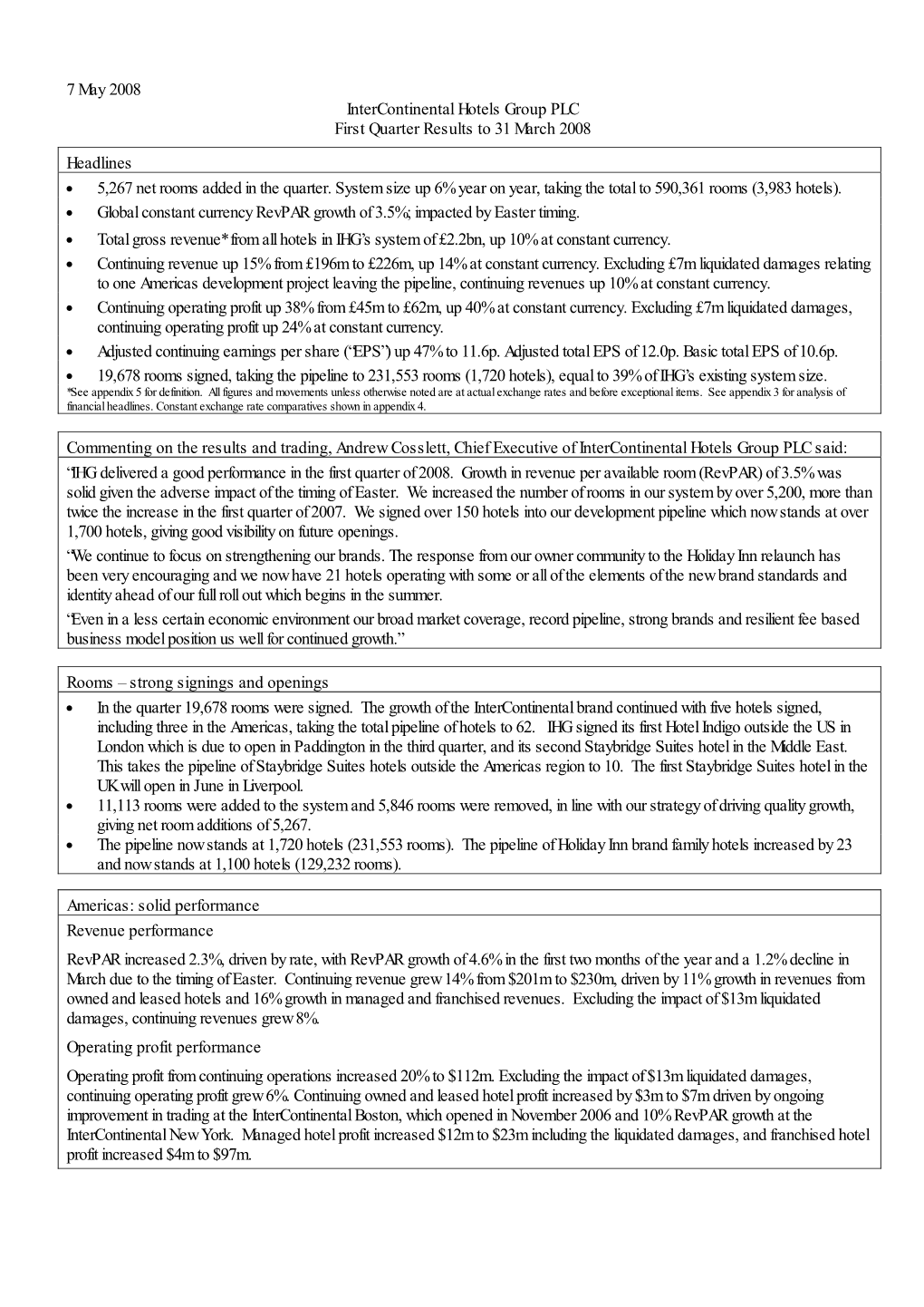 Group Profit and Loss Account