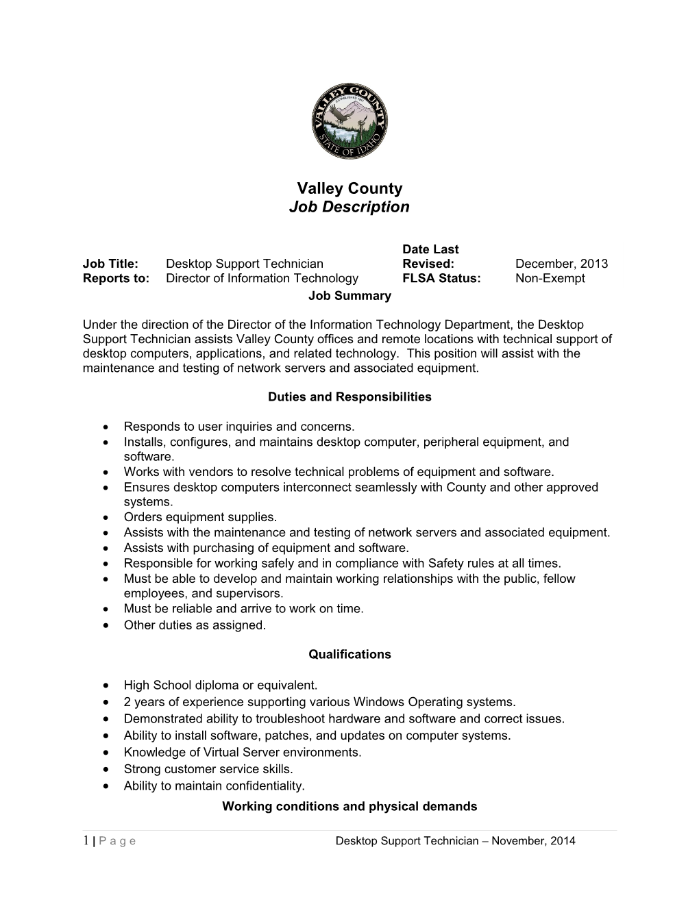 GWM/GCCC Job Description