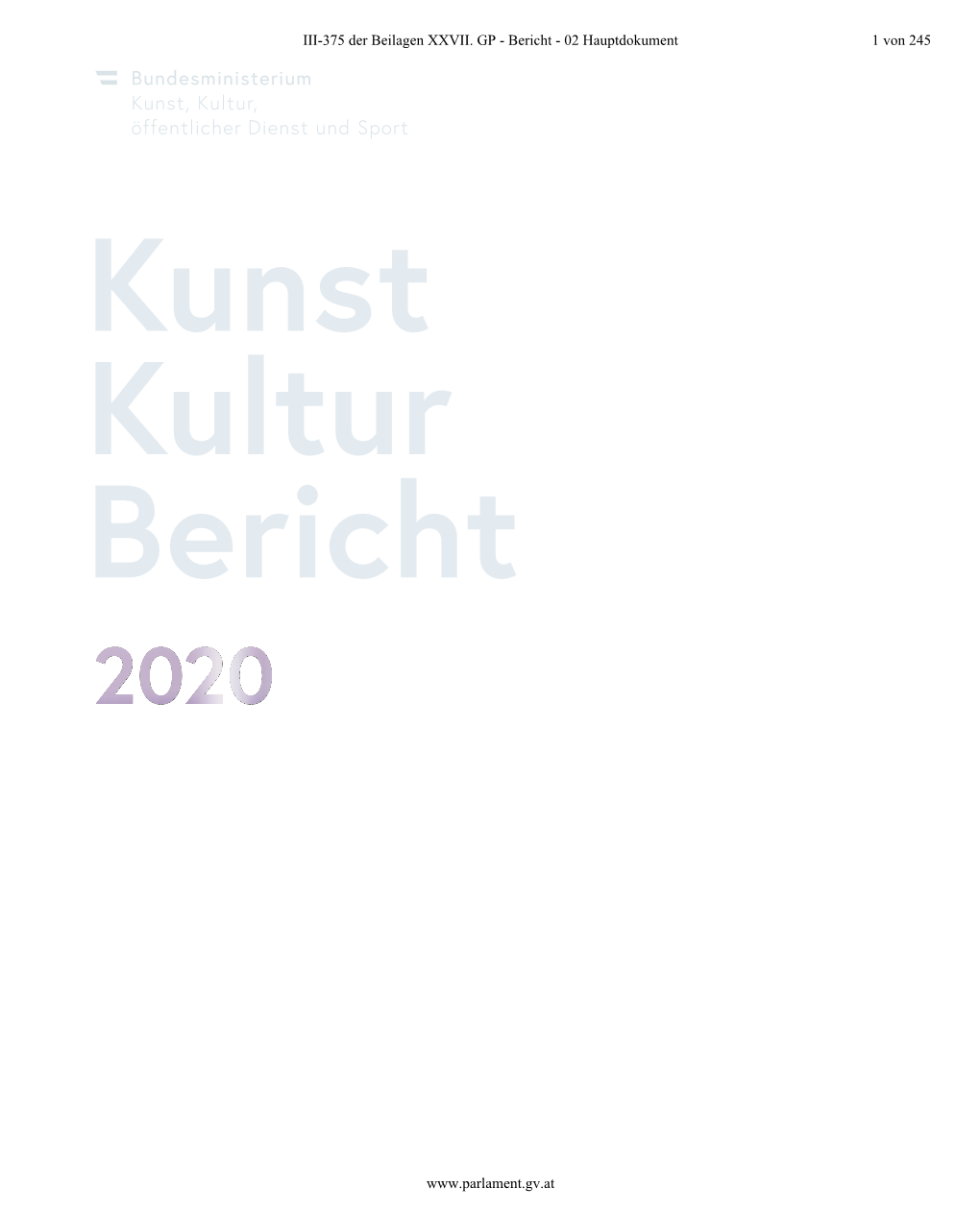 Kunst Kultur Bericht