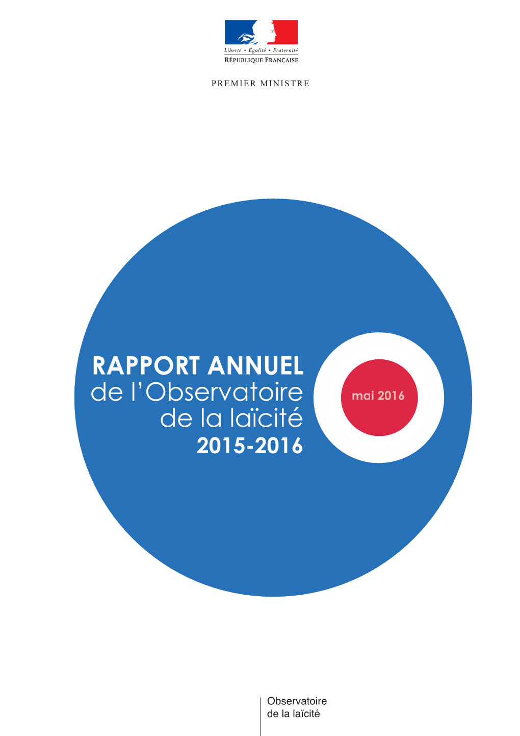 RAPPORT ANNUEL De L'observatoire De La Laïcité