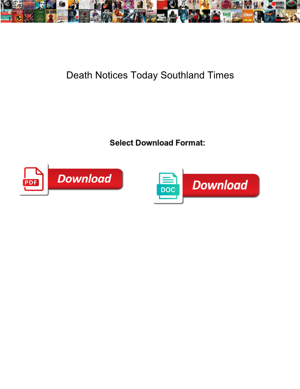 Death Notices Today Southland Times