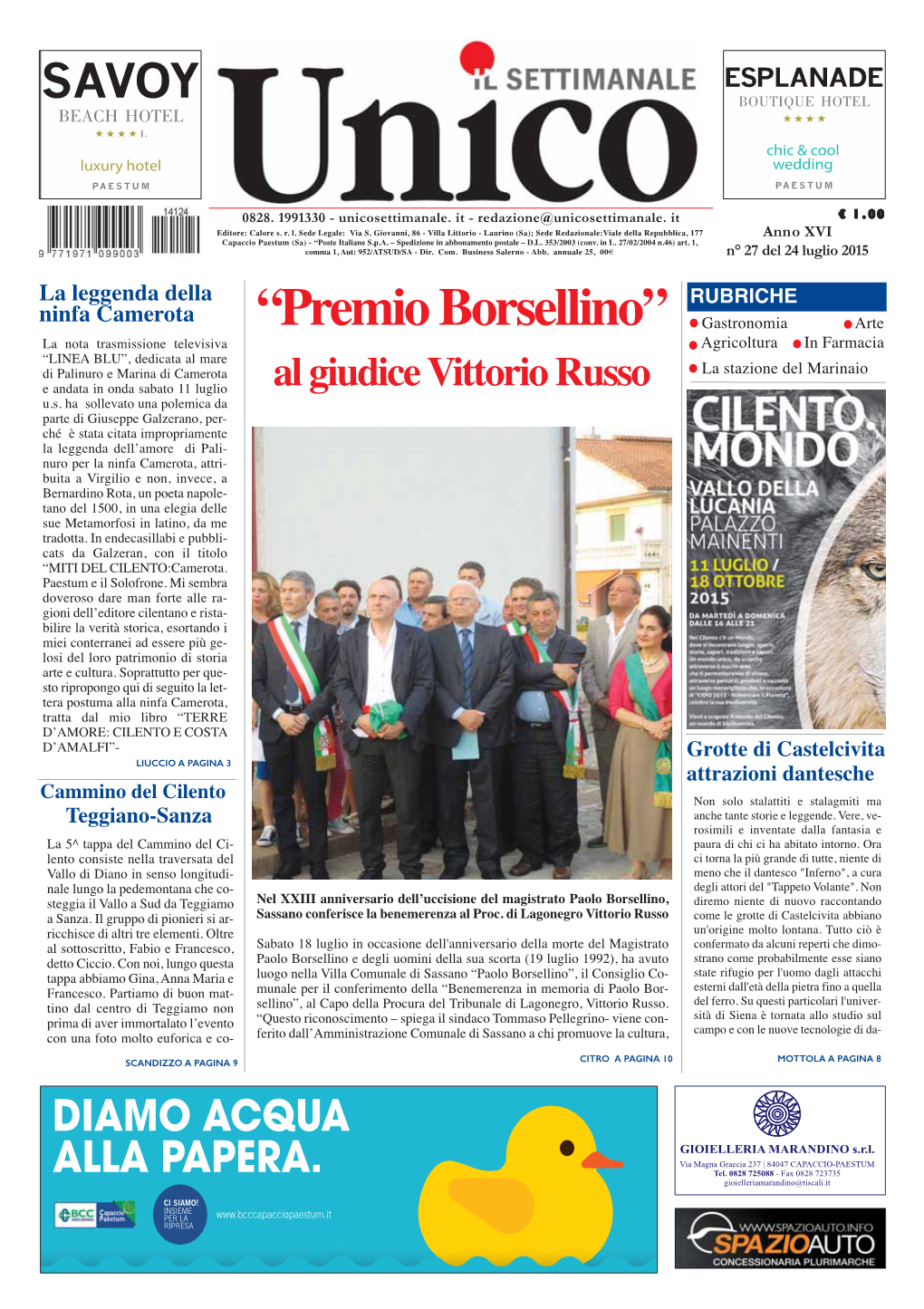 “Premio Borsellino”