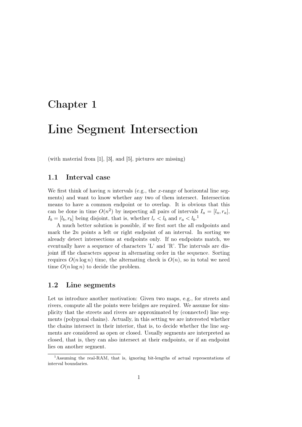 Line Segment Intersection