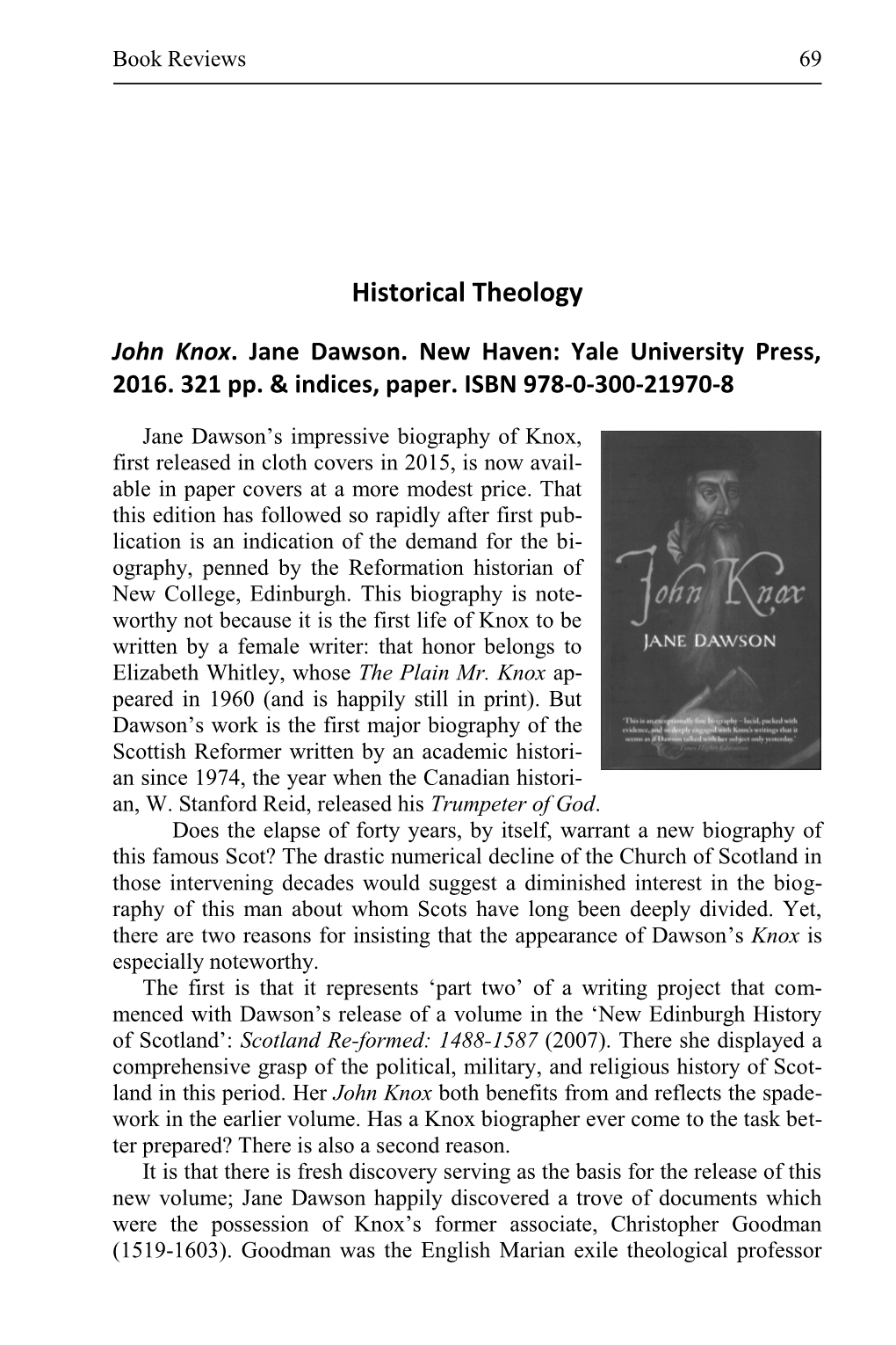 Historical Theology