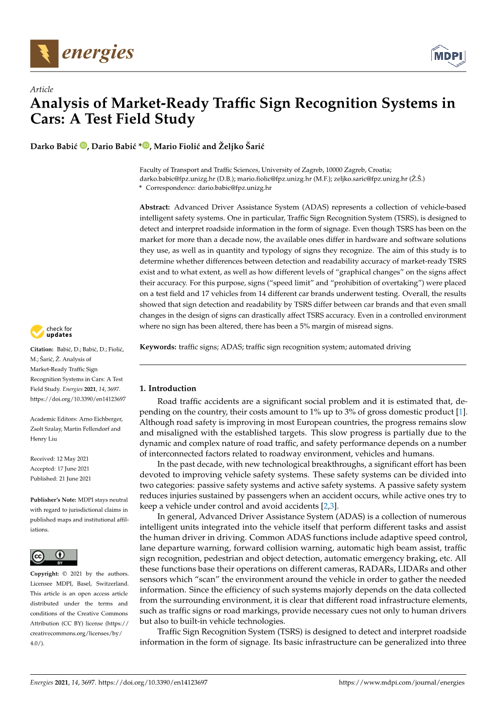 Analysis of Market-Ready Traffic Sign Recognition Systems in Cars