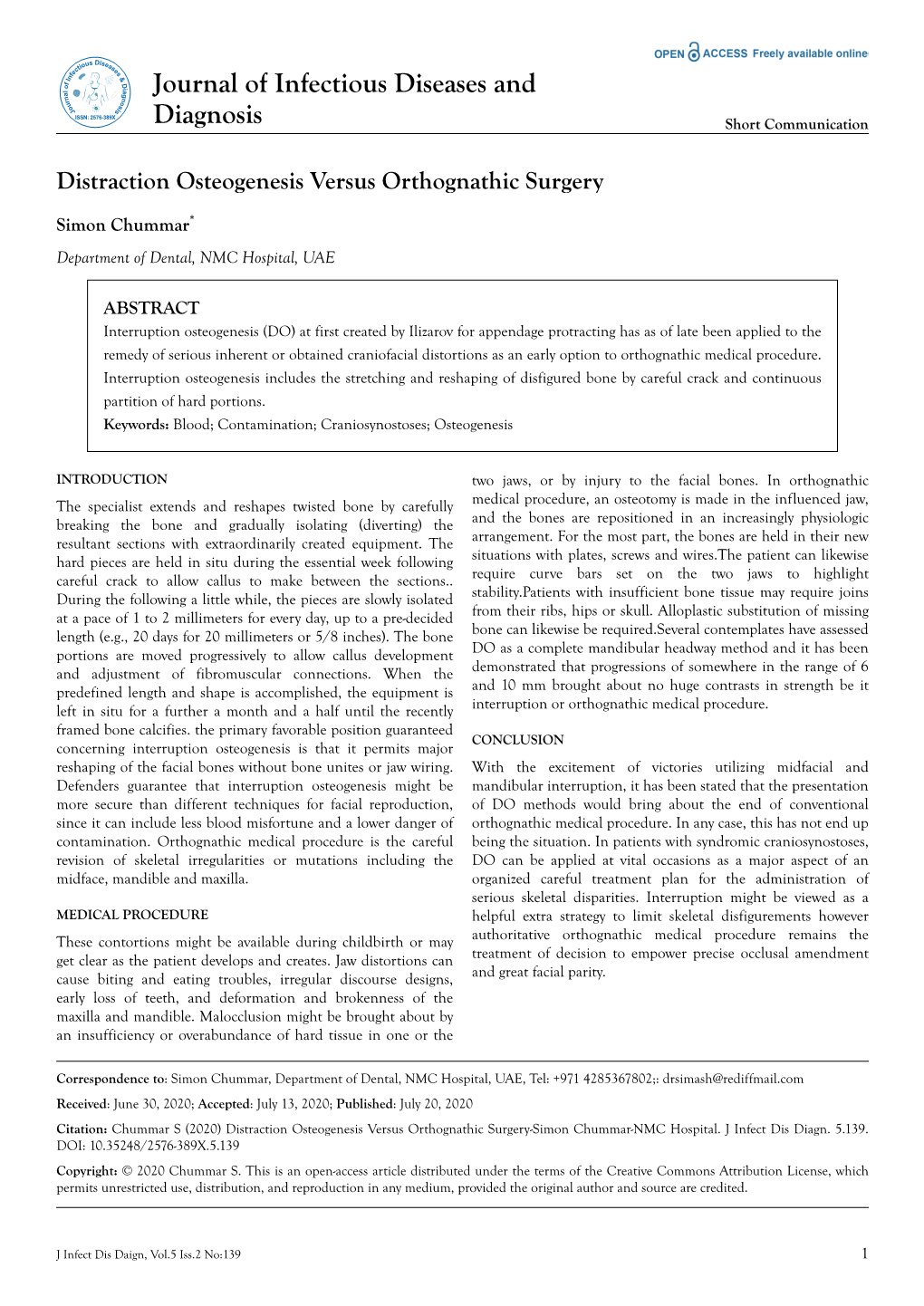 Distraction Osteogenesis Versus Orthognathic Surgery