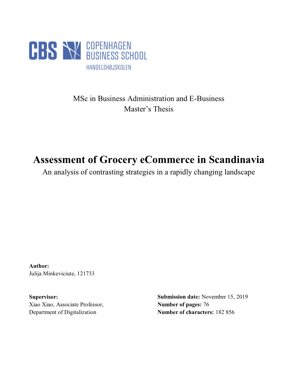 Assessment of Grocery Ecommerce in Scandinavia an Analysis of Contrasting Strategies in a Rapidly Changing Landscape