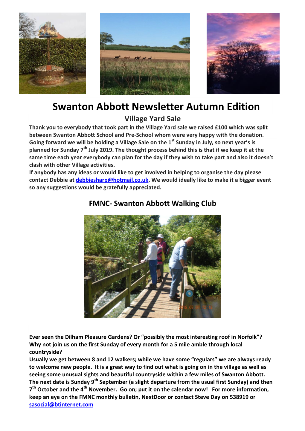Swanton Abbott Newsletter Autumn Edition