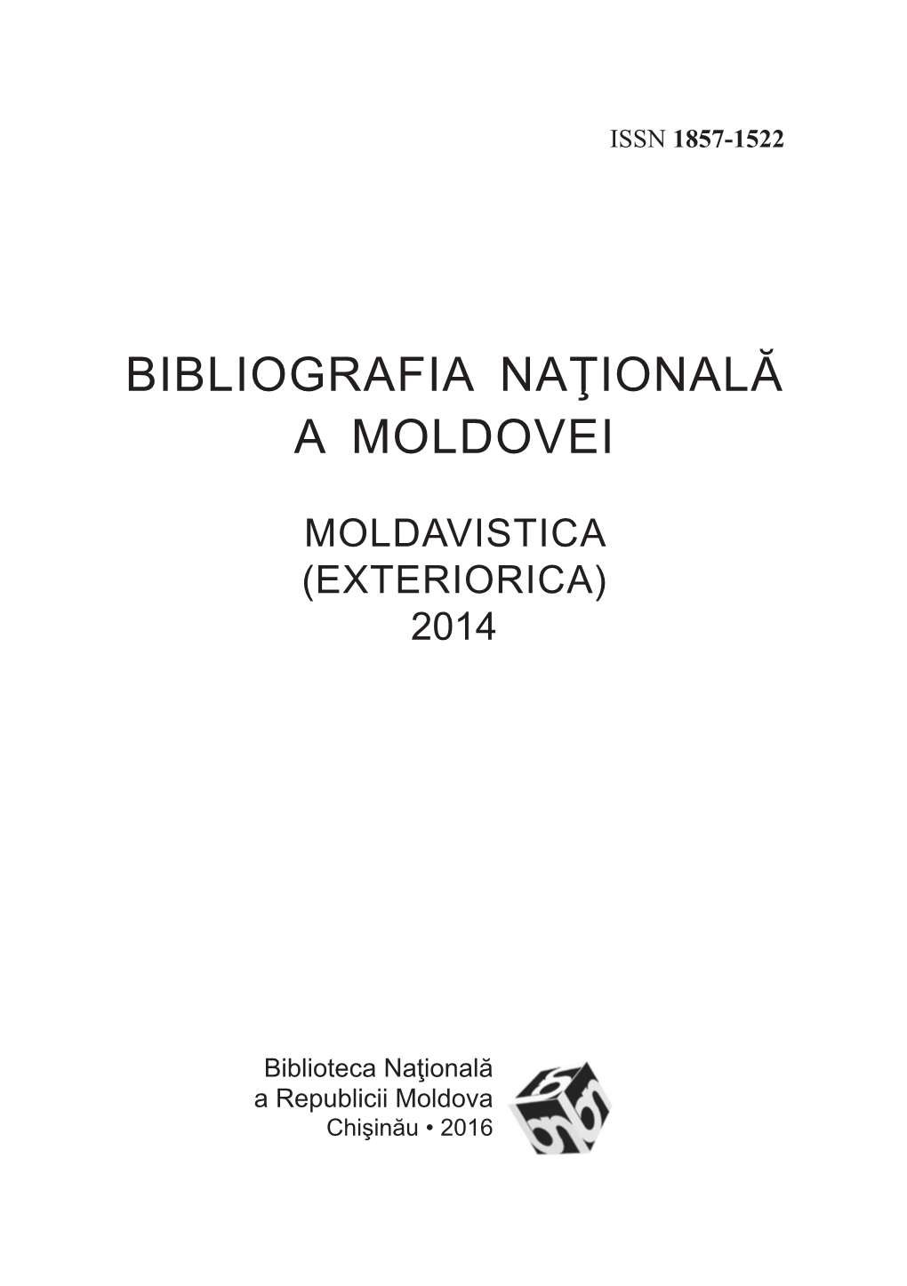 Bibliografia Naţională a Moldovei