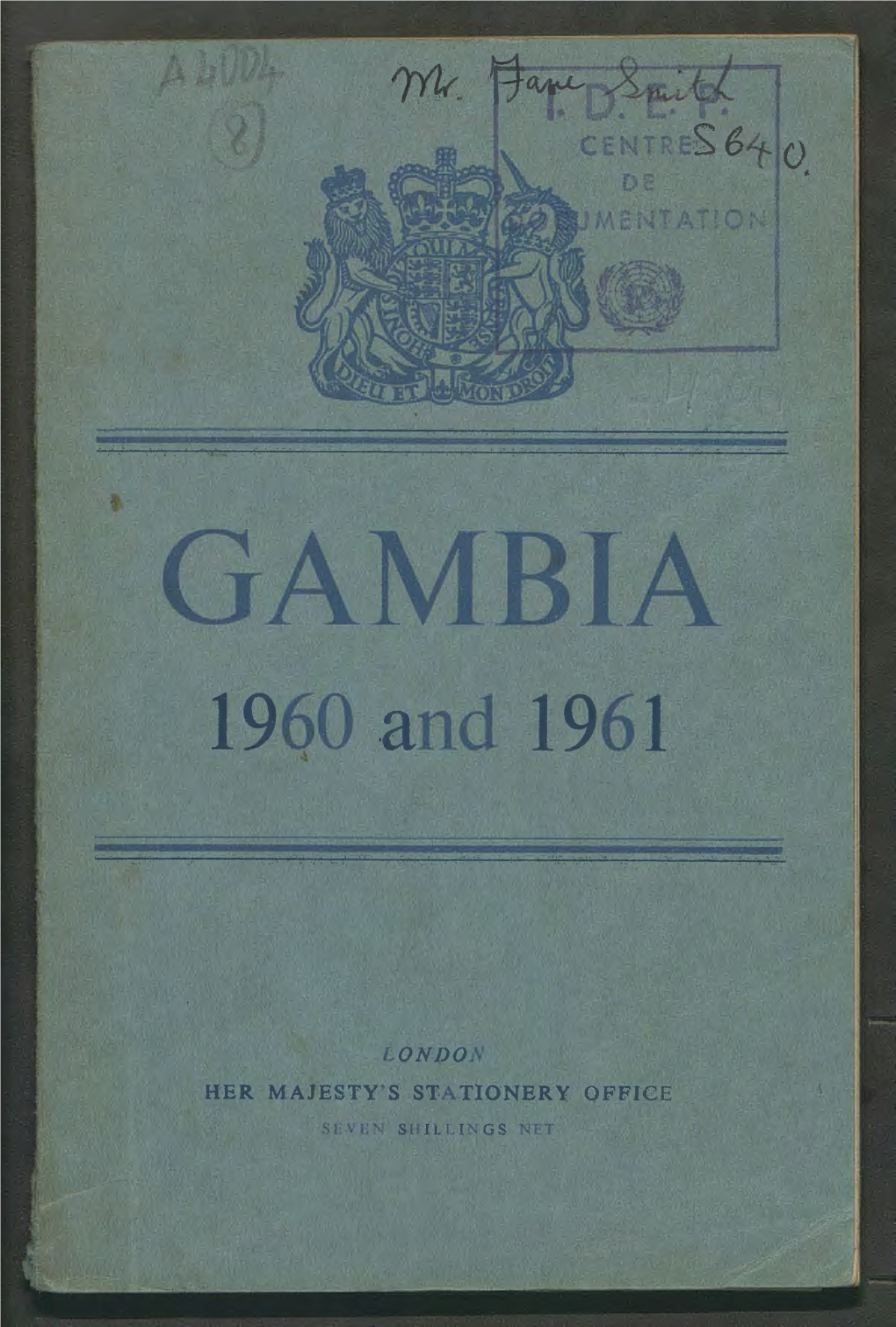GAMBIA I960 and 1961