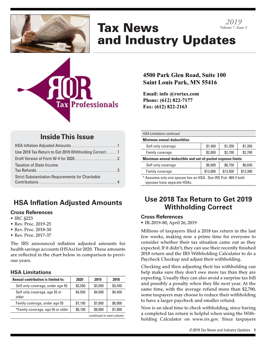 Tax News and Industry Updates