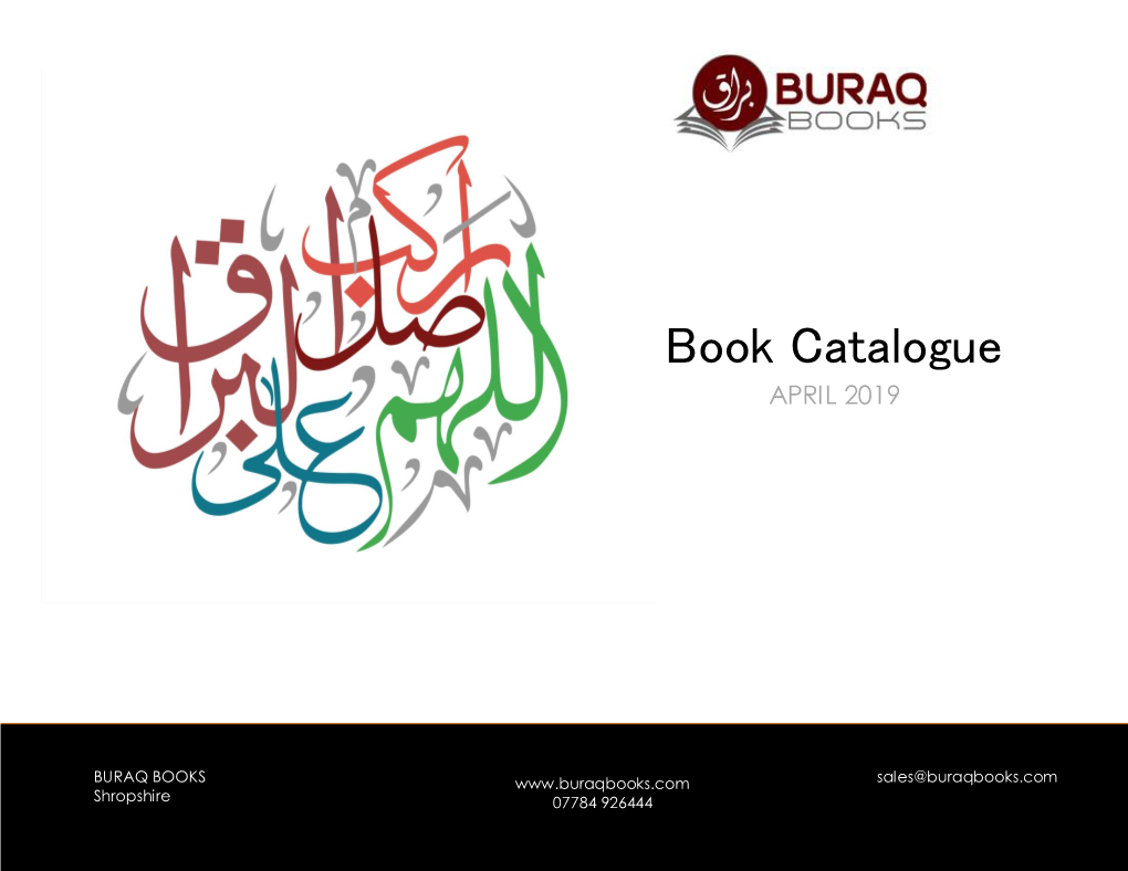 Book Catalogue APRIL 2019