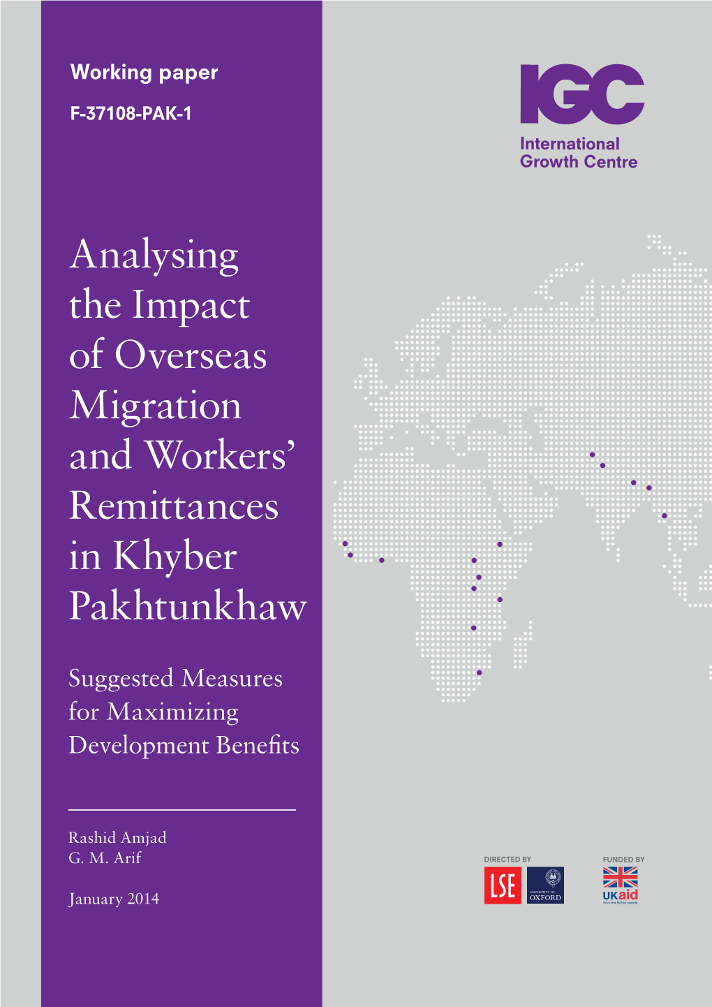 Analysing the Impact of Overseas Migration and Workers’ Remittances in Khyber Pakhtunkhaw