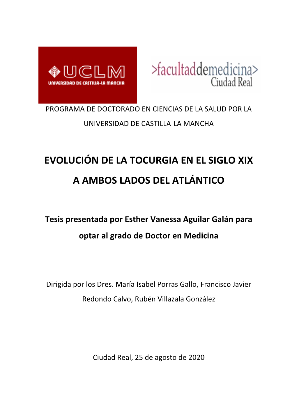 Evolución De La Tocurgia En El Siglo Xix a Ambos Lados Del Atlántico