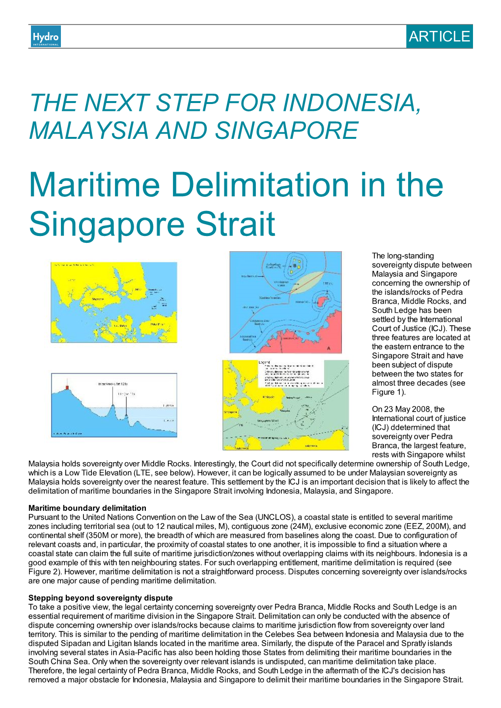 Maritime Delimitation in the Singapore Strait