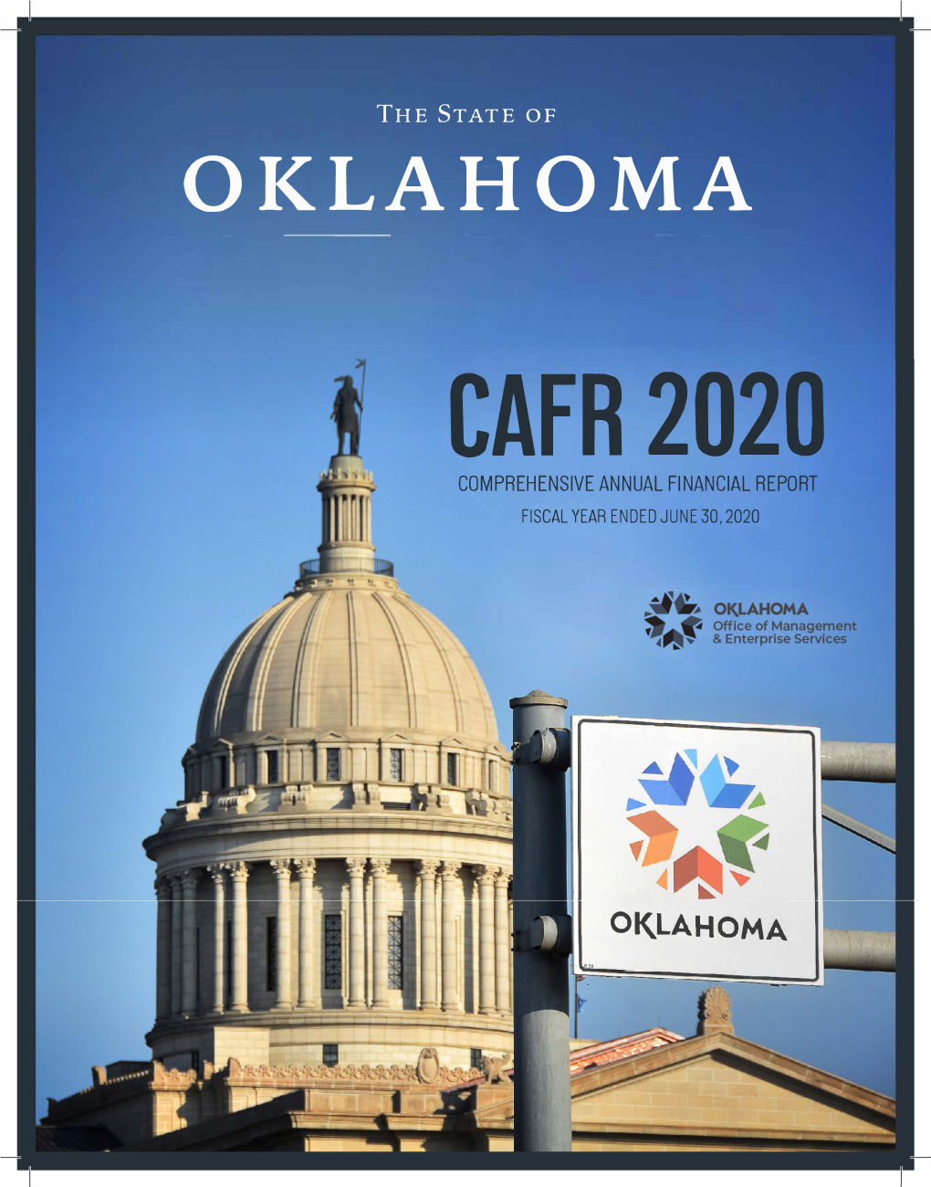 Cafr 2020 Comprehensive Annual Financial Report Fiscal Year Ended June 30, 2020