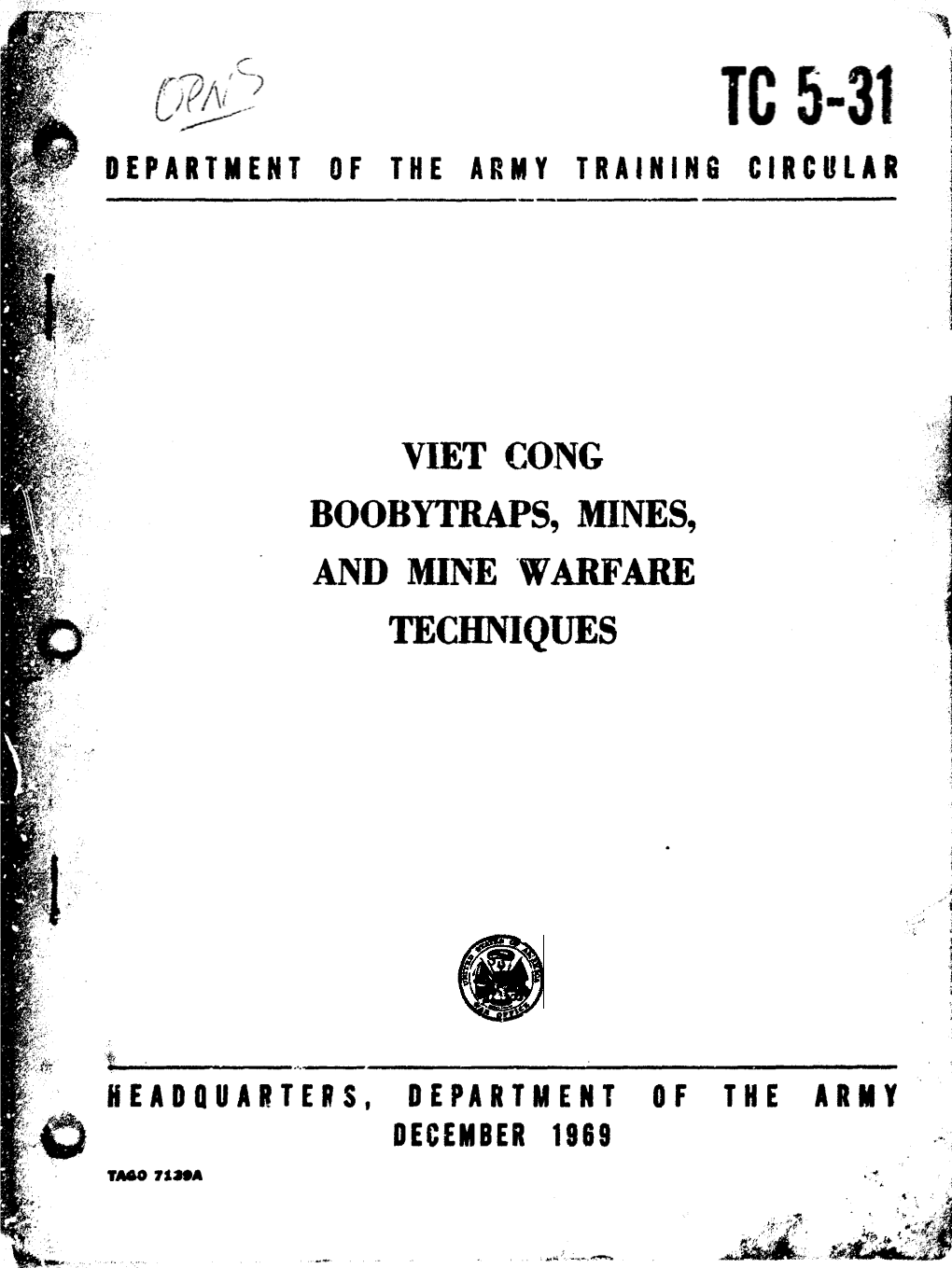 TC 5-31, Viet Cong Boobytraps, Mines, and Mine Warfare Techniques