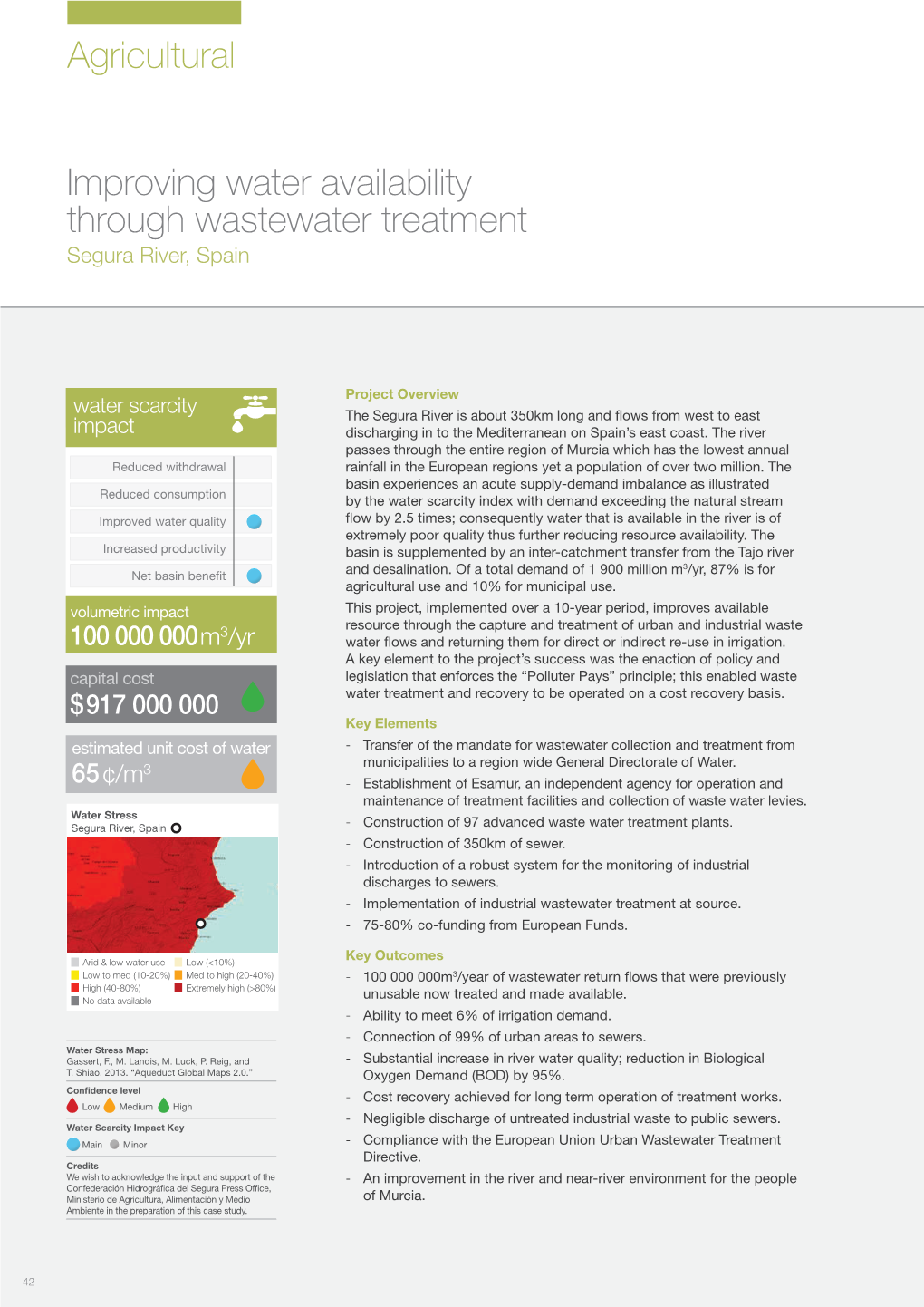Improving Water Availability Through Wastewater Treatment Agricultural
