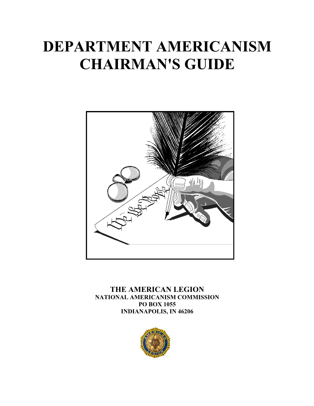 Department Americanism Chairman's Guide