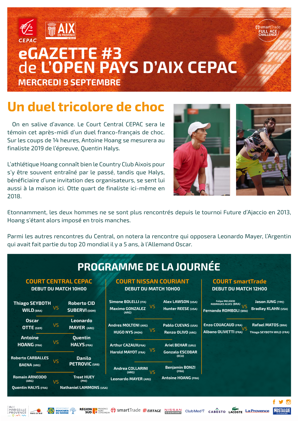 Egazette #3 De L'open PAYS D'aix CEPAC