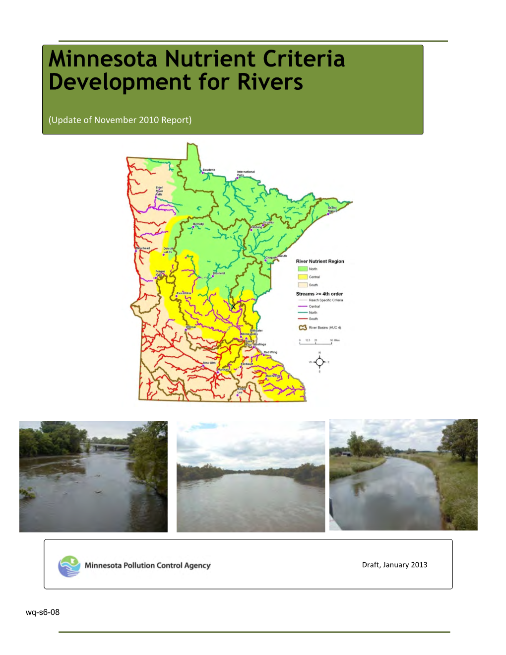 Minnesota Nutrient Criteria Development for Rivers
